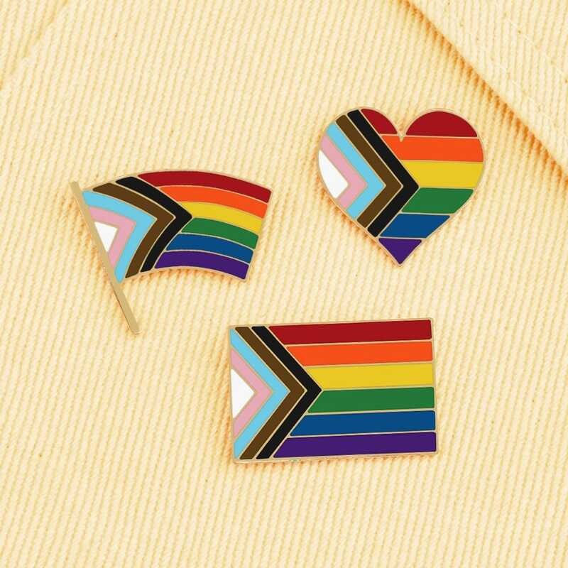 ▣  LGBTQ Custom Enamel Pins Pride Lesbian Gay Rainbow Flag Brooch Pansexual Asexual Bisexual