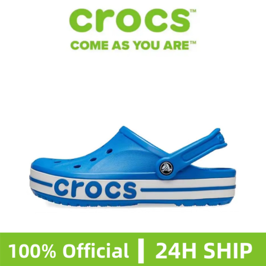 【Flagship】Crocs Bayaband Clog EVA Crocs Blue Unisex Sandal 205089-4JL