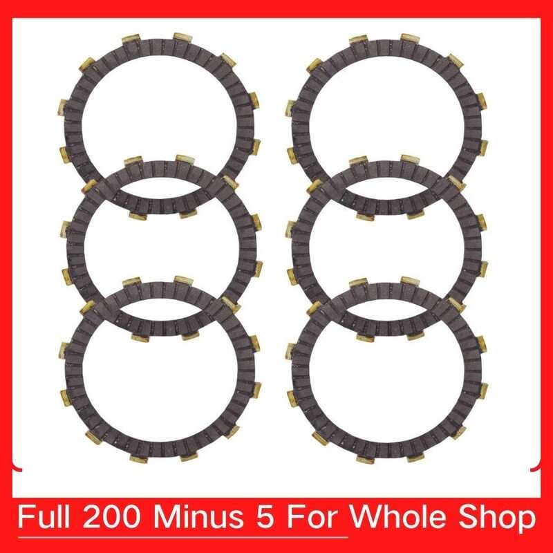 LY For Honda Cb400sad/Sa Cb400s/F Cb400ad Cb600f Cb750 Cb400 6 PCS Motorcycle Brake Clutch Disc Fri
