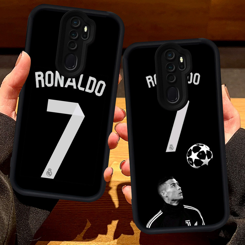 S86 Cristiano Ronaldo สําหรับ OPPO Reno 2Z A37 F11 A9 A39 2F A5 2020 A83 Pro สีดํา