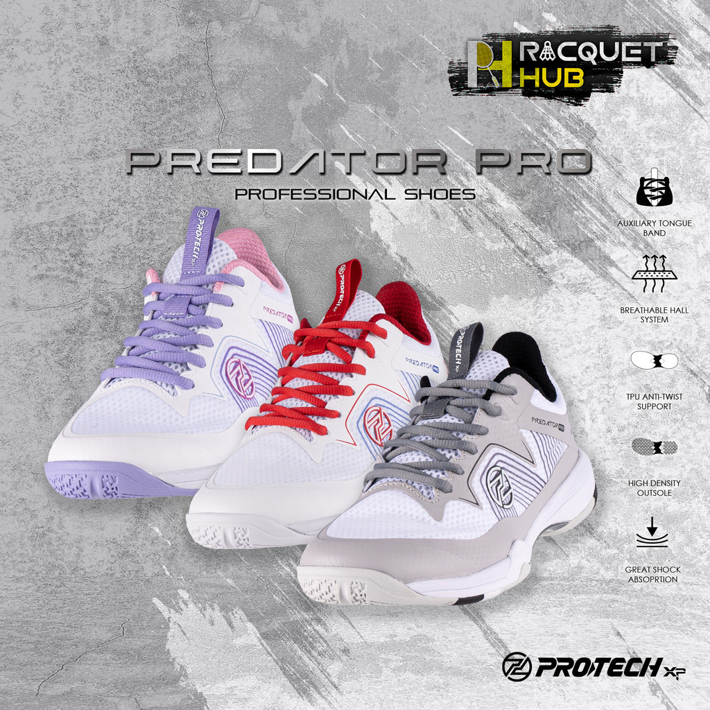 PROTECH Proffesional Badminton Court Shoes Predator Pro