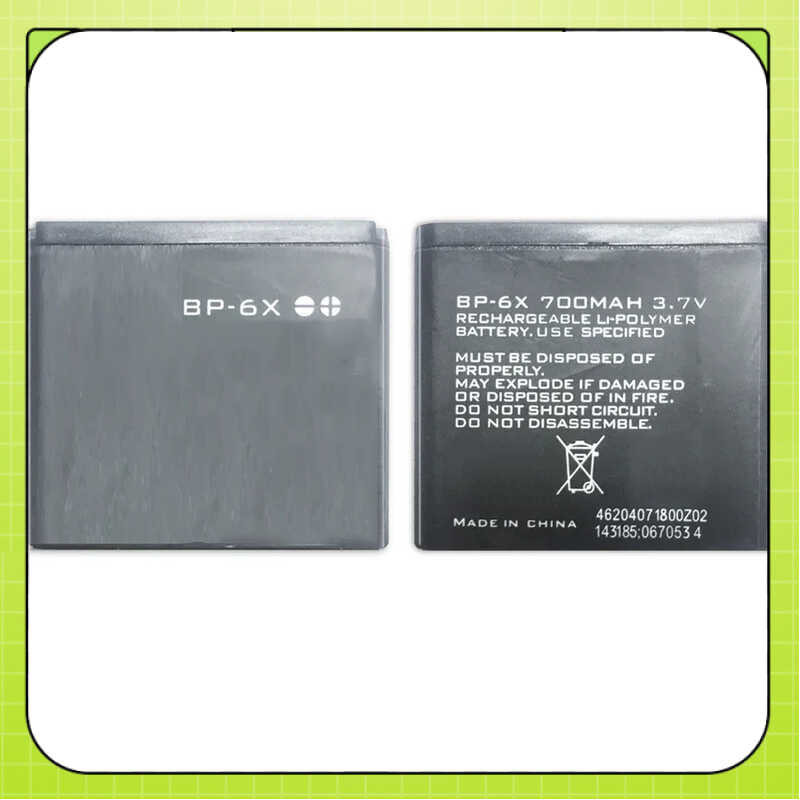 เปลี่ยนแบตเตอรี่ + หมายเลขการติดตามสำหรับ Nokia 8860 8800 Sirocco N73i BP 6X BP-6X 700mAh