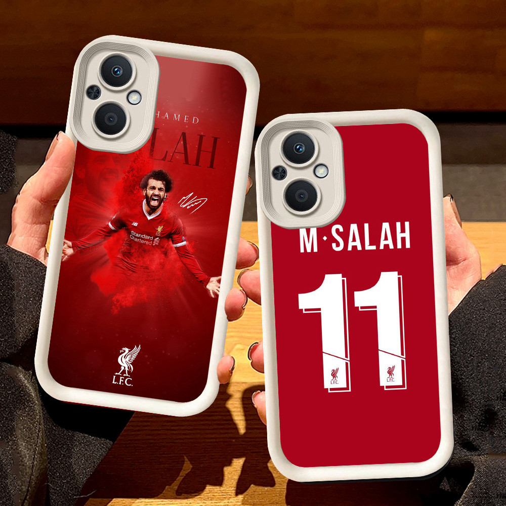 เคสสีขาวสําหรับ OPPO Reno Find X5 8Z 8 7Z 7 Lite 5G S106 Mohamed Salah