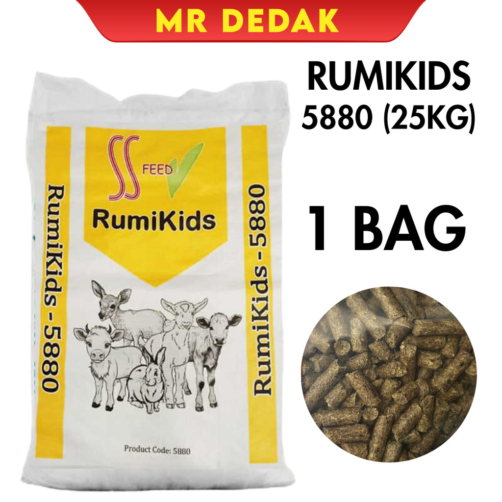 [25KG - 1 ถุง] [5880] RUMIKIDS SOON SOON CHILDRENS DEDAK, GOAT, DEER & RNAB RUMIDIAN
