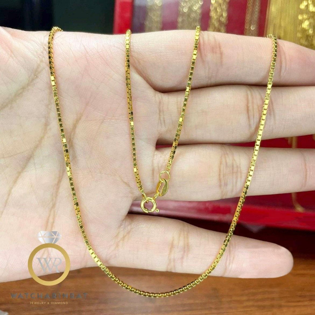 สร้อยอิตาลี 9K ลายบ็อกใหญ่ bx022