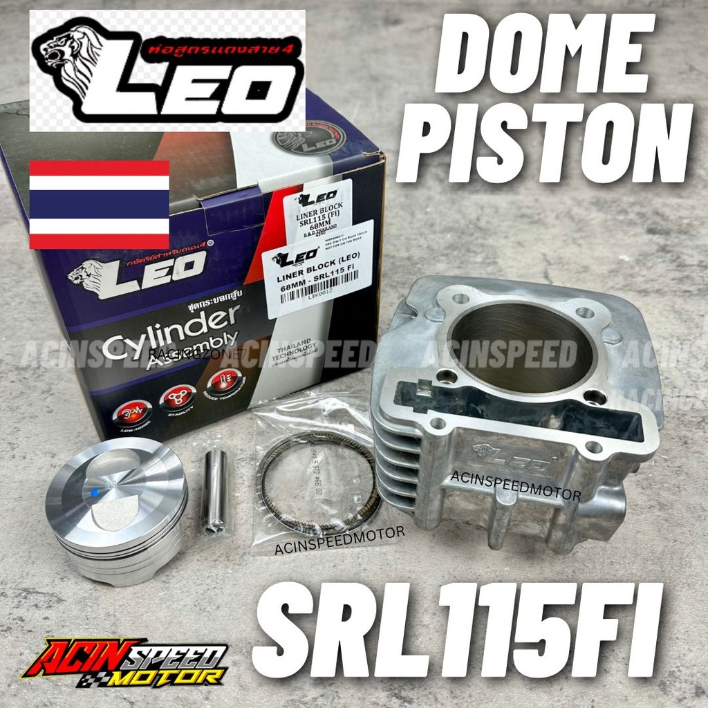 LEO SRL115Fi Racing Block/ ลูกสูบโดม/ 60 62 63 65mm/ Lagenda115Fi SRL 115Fi Racing Block leo racing