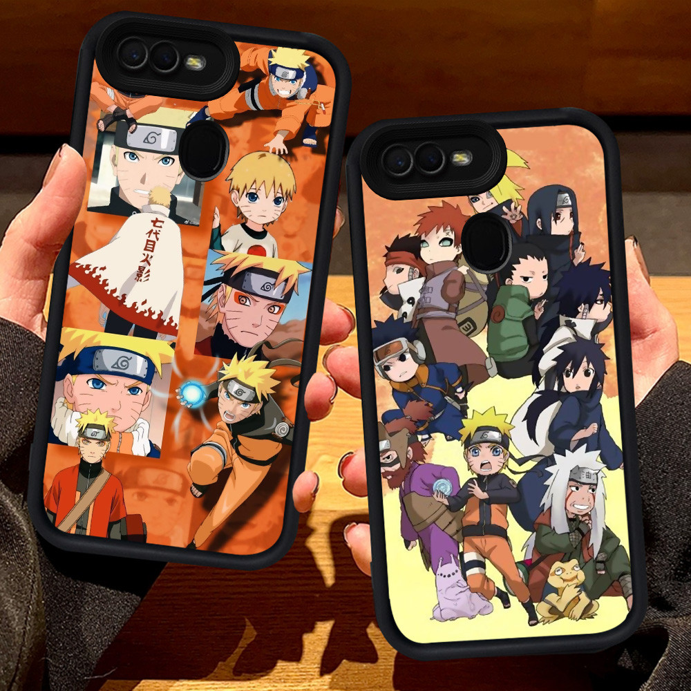 S26 Naruto สําหรับ OPPO A1K A7 F7 A5S F5 A5 A12 A12s A12E A3S F9 Pro สีดํา