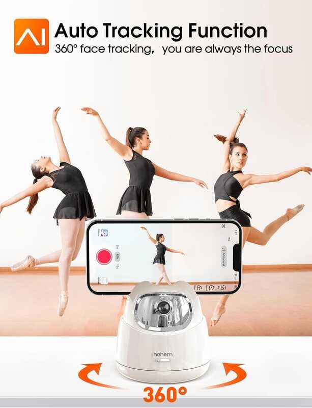 ❥ Hohem Go Ai กล้องติดรถยนต์ขาตั้งกล้องวิดีโอปรับความเ