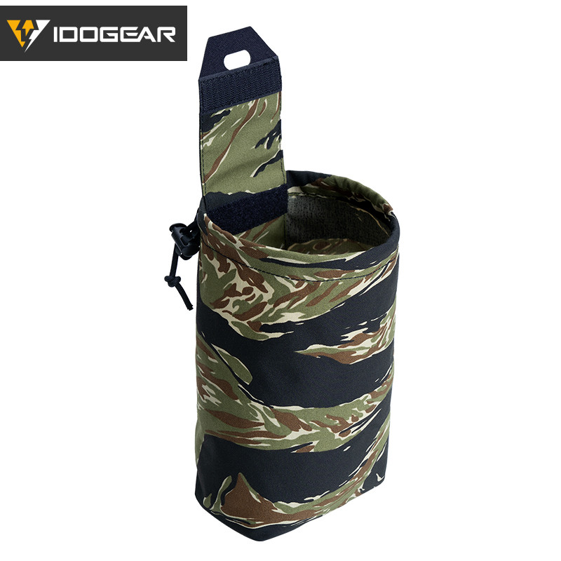 Idogear กระเป๋ารีไซเคิลยุทธวิธีกระเป๋าเข็มขัดพับได้ขนาดเล็กยุทธวิธี Multi-function Dump กระเป๋า 35116