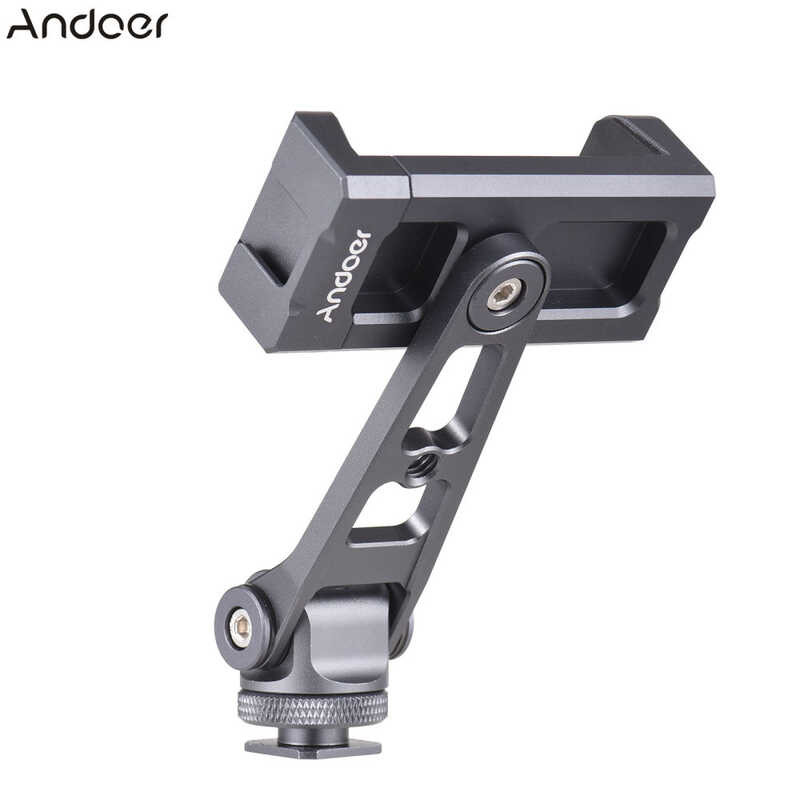 ❤ Andoer ที่วางโทรศัพท์หนีบอเนกประสงค์ขาตั้งกล้องโทรศัพท์,°