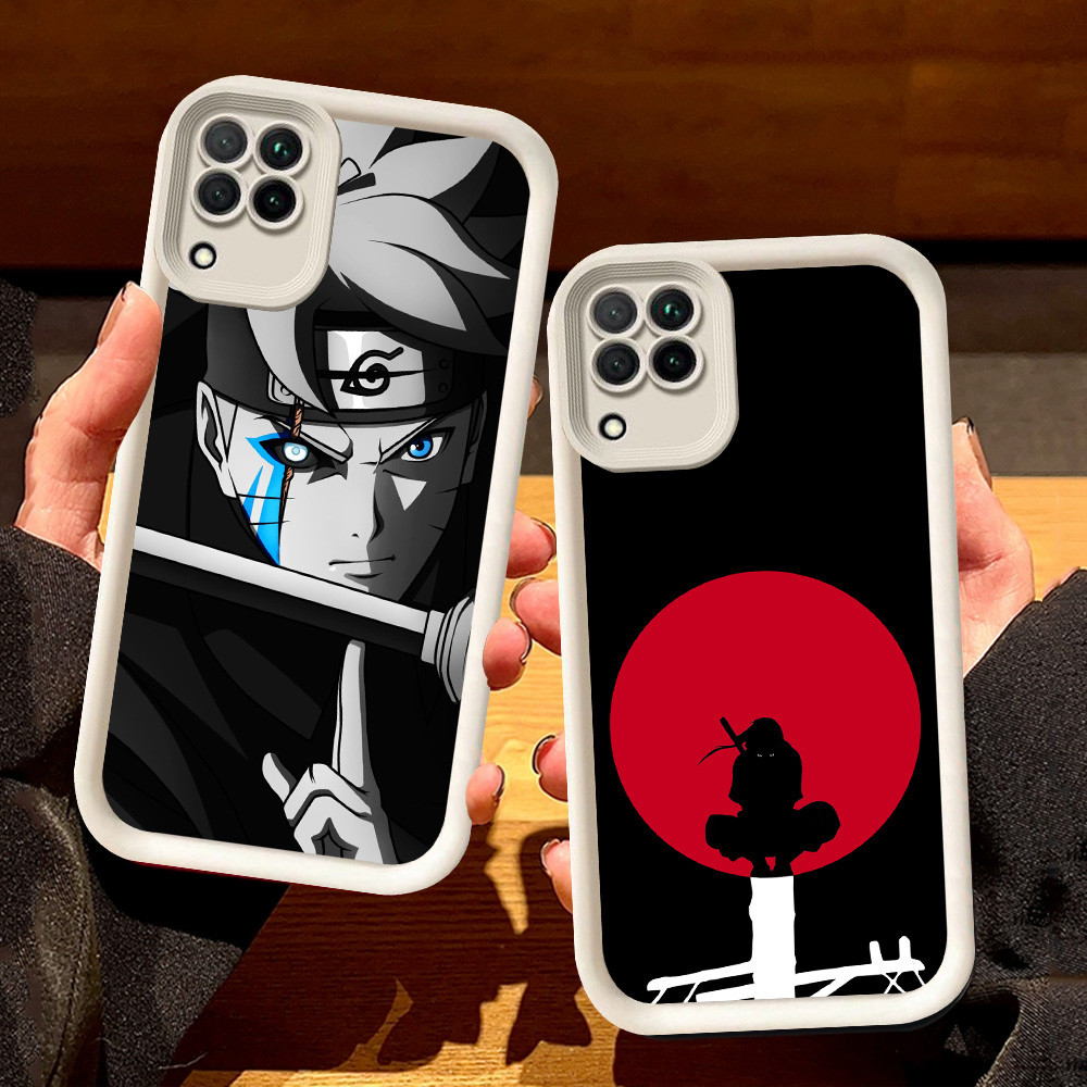 ปลอกสีขาวสําหรับ Samsung A04E A22 A06 A07 A04 A05 F04 J2 M04 J7 Prime A12 Pro 5G S46 Naruto Anime Co