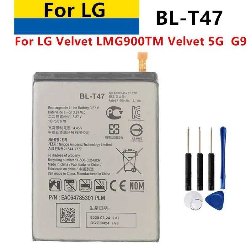 ❥ Original Bl-T47 4300Mah Battery For LG Lmg900tm Veet 5G BL T47 G9 Mobile Phone Batteries