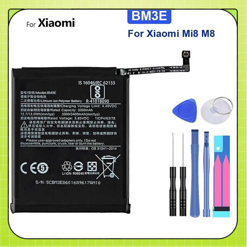 BM3E(mi8 BM3E) แบตเตอรี่ For Xiaomi mi 8 mi8 M8 3400mAh