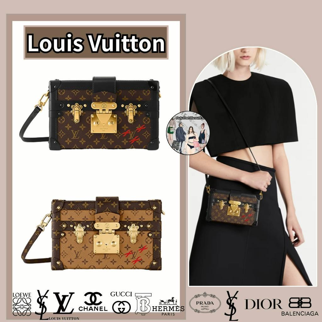 Louis Vuitton / Petite Malle Women's Shoulder Bag / รูปแบบใหม่ล่าสุด