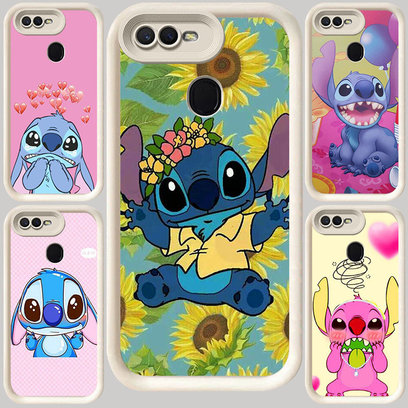 M-27 Stitch เคสสีขาวสําหรับ OPPO A12E A7 A1K F7 A12 A3S A5 A12s F5 A5S F9 Pro