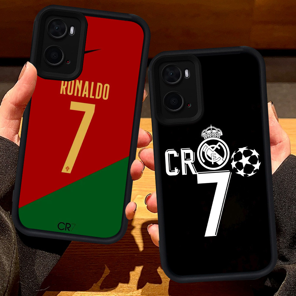S109 CR7 Ronaldo สําหรับ OPPO A57e A96 A77s A57s A36 A77 A57 A76 สีดํา