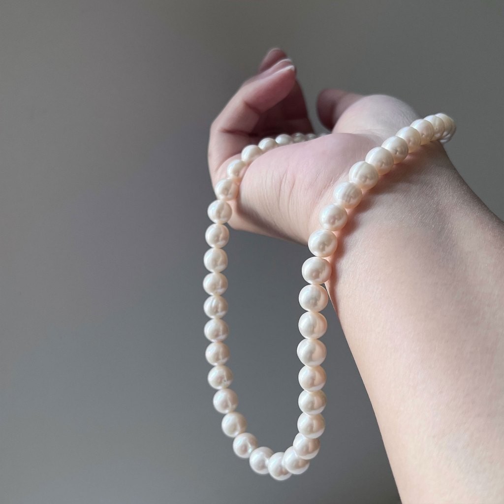 Jynju [DARIA] สร้อยคอมุกน้ําจืด (Near Round 8-9mm)