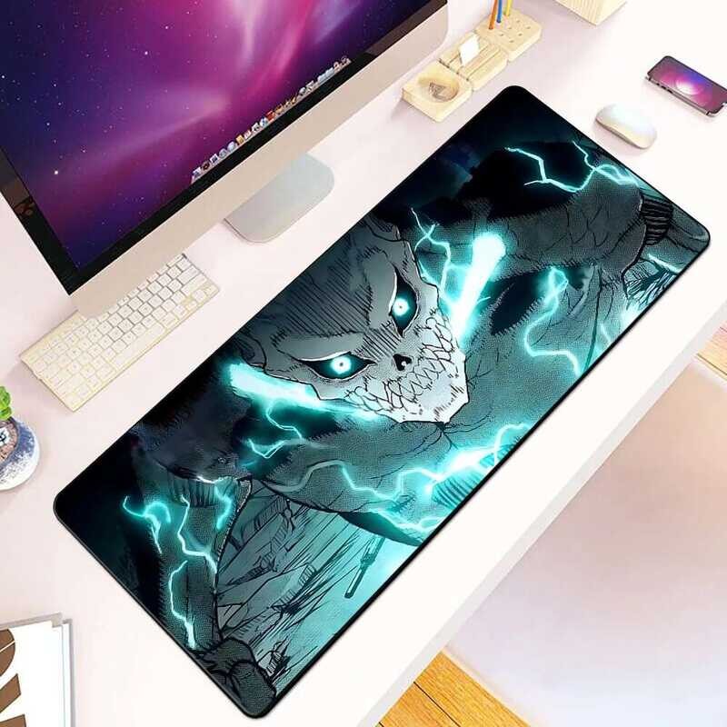 อะนิเมะ Kaiju No. 8 Mousepad HD พิมพ์คอมพิวเตอร์ Gamers ล็อคขอบแผ่นรองเมาส์กันลื่น XXL90x40 ซม.คีย์บอร์ด PC Desk Pad