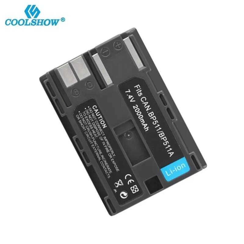 ▥ แบตเตอรี่กล้องดิจิตอล Bp-511A Bp-511 สําหรับ Canon EOS 40D 300D 5D 20D 30D 50D BP 511 2000 Ma