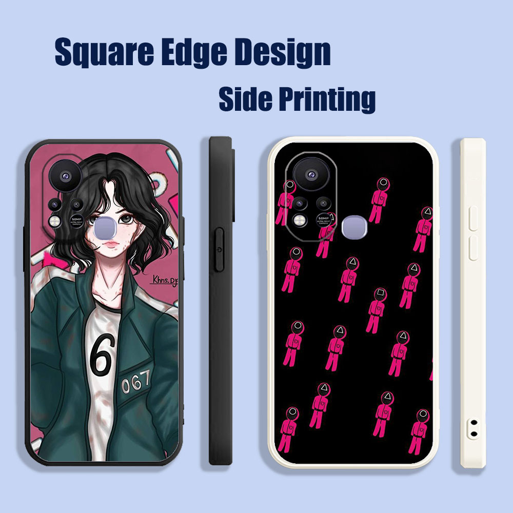 ปลอกสําหรับ Huawei Nova 3i 7i 8i 5T Y9S el juego del clamar 2 เกมปลาหมึก OHS06 เคสโทรศัพท์ขอบสี่เหลี