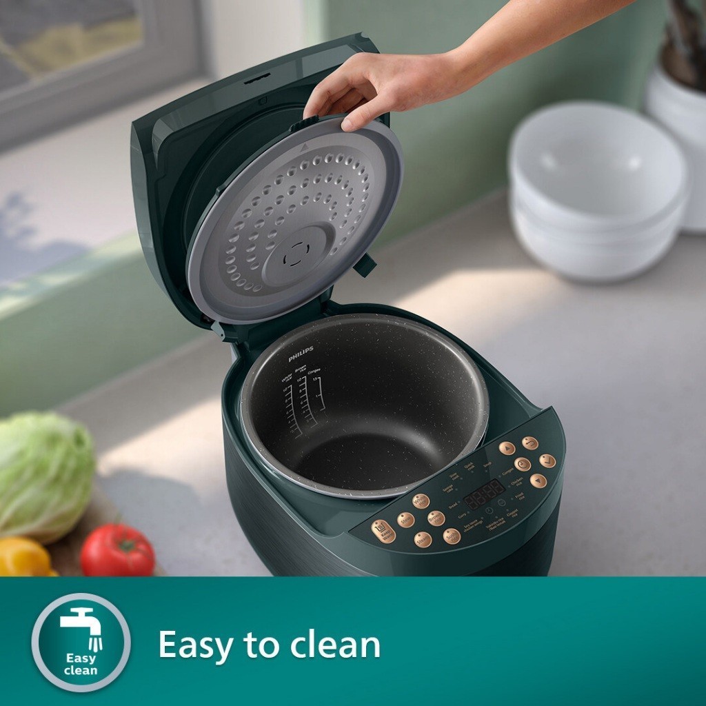 hot🔥การประกันคุณภาพ🔥 Philips Daily Collection Fuzzy Logic Rice Cooker HD4518/HD4518/62
