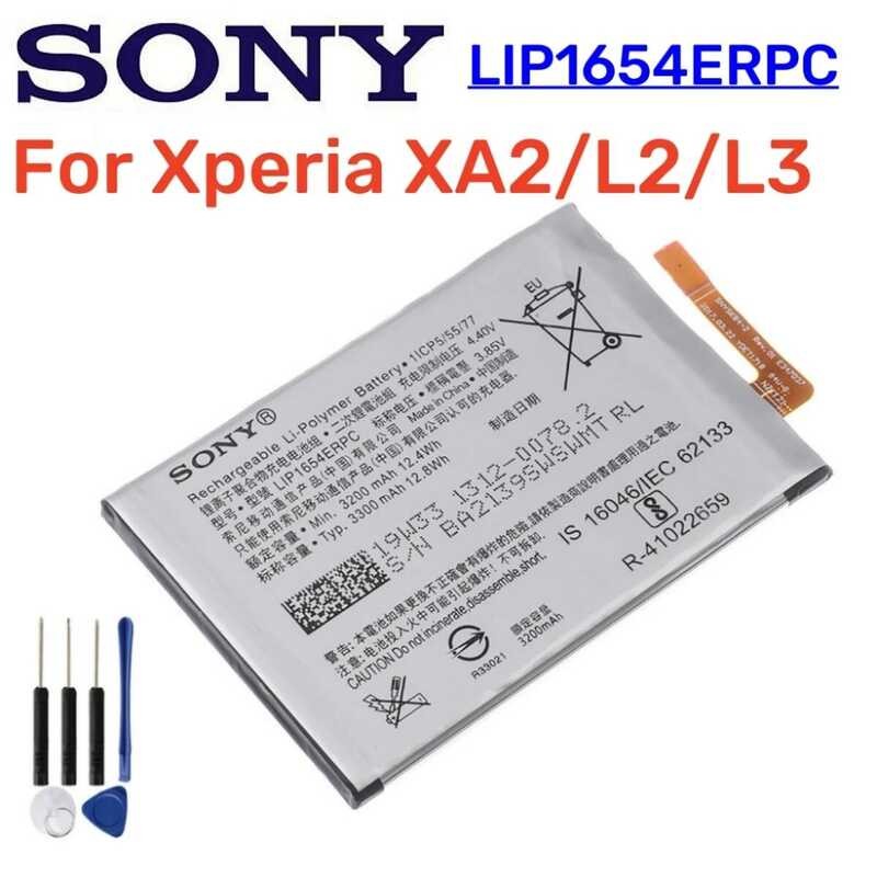 ❃ Original  3200Mah Lip1654erpc สําหรับ Sony Xperia Xa2 L2 L3 I3312 I3322 I4312 I4332 Sm33 Lip16 ❃