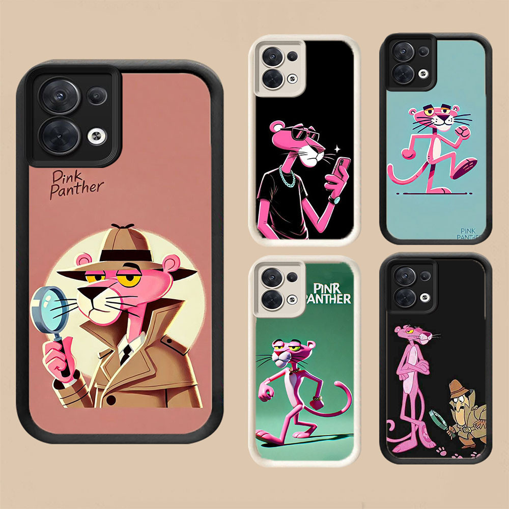 WA-4 เคสกันกระแทก Pink Panther สําหรับ OPPO F21 F21S K9X Reno 7 8 ค้นหา X5 Lite Pro