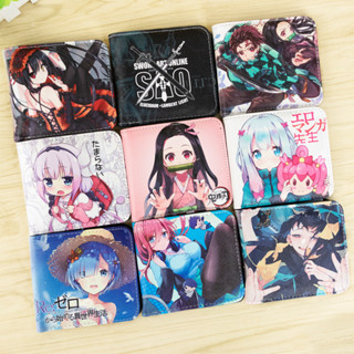 กระเป๋าสตางค์อนิเมะ Naruto Haikyuu Chainsaw Man กระเป๋าใส่เห…