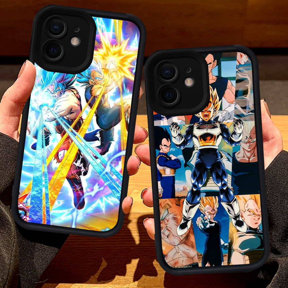 S50 Dragon Ball Case สําหรับ iPhone 15 12 Mini X 11 XR XS Pro Max สีดํา