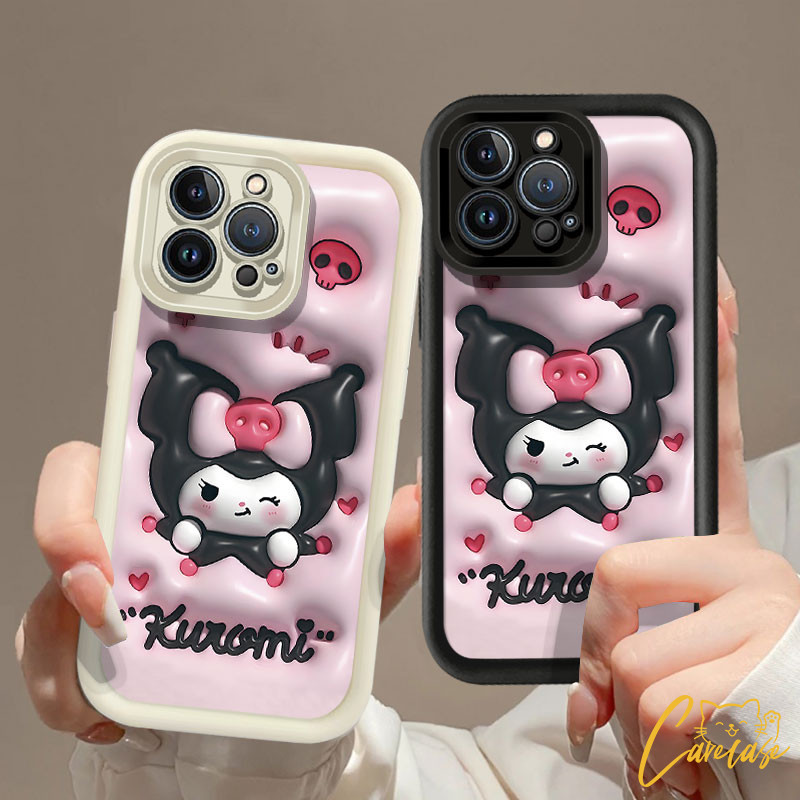 เคสโทรศัพท์สําหรับvivo S10E V23E S12 V23 S17T V29 V5 Lite V5S V9 Youth V11i V15 Pro V21 V25 V25E V27 Pro V27E V30E-5Gกันกระแทกน่ารักKuromile 3Dหัวใจน่ารัก