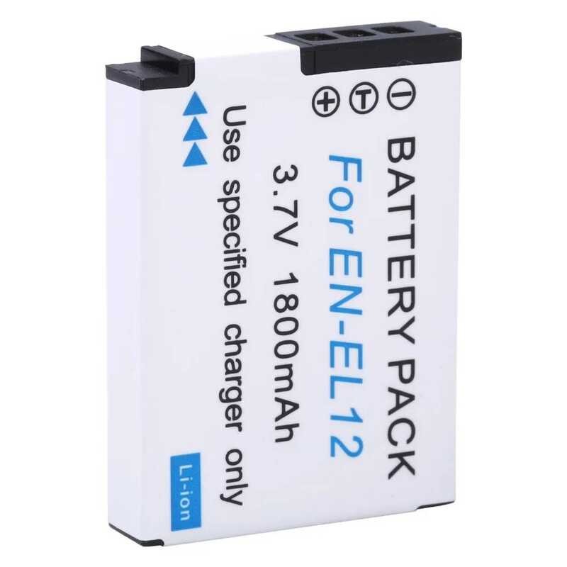 ❃ 2  ชิ้น Probty En-El12 EN El12 + USB LCD Charger สําหรับ NIKON Coolpix Aw100 Aw110 Aw120 S9900    