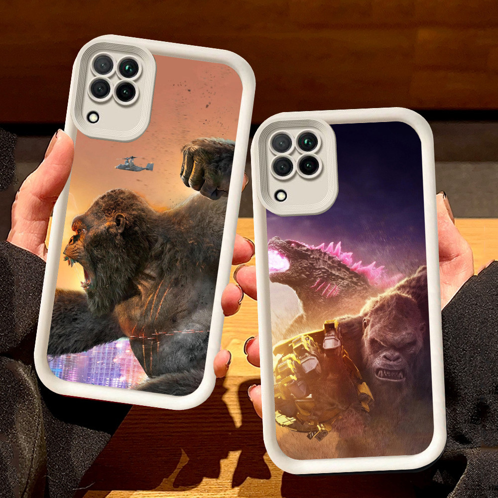 SAMSUNG กรณีสีขาวสําหรับSamsung A04E A22 A06 A04 A05 F04 J2 M04 J7 Prime A12 Pro 5G S71 Godzilla vs 