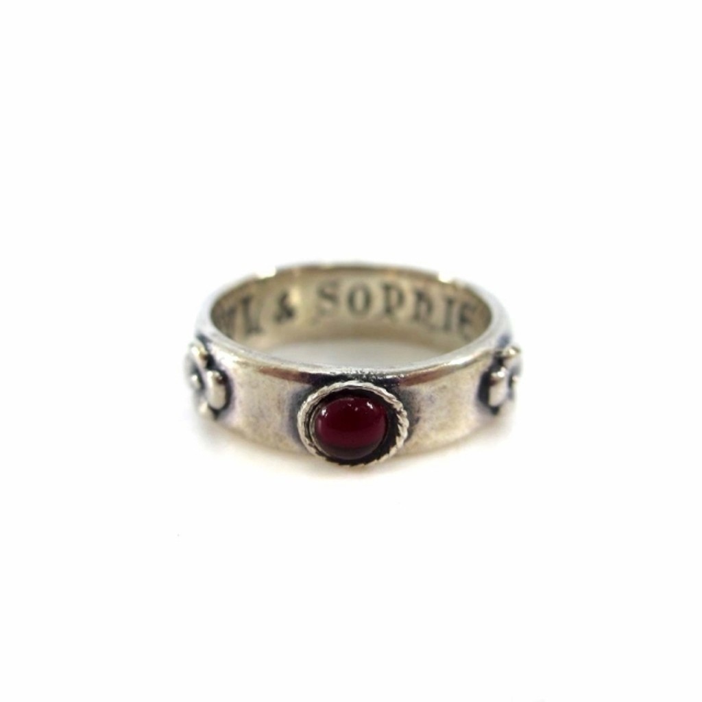 Howls Moving Castle Ghibli Museum แหวนหินสีแดงเงินอุปกรณ์เสริมโดยตรงจากญี่ปุ่นมือสอง 2527Bf984B59E9