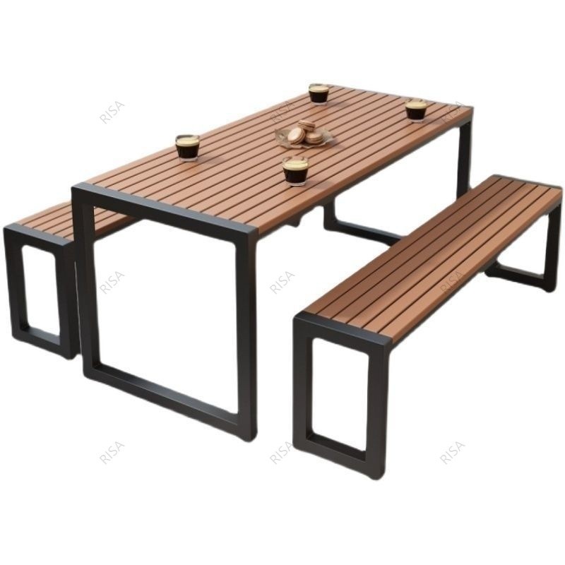 hot🔥การประกันคุณภาพ🔥 import Outdoor Table Chairs Garden Balcony Lounge Chairs Courtyard Table Din
