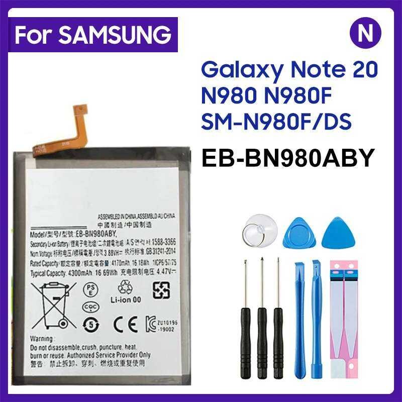 ❥ สําหรับ Samsung Galaxy หมายเหตุ 20 N980f Sm-N980f/Ds N980 แบตเตอรี่