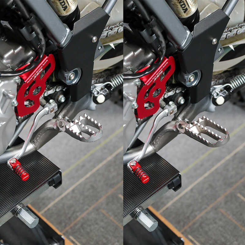 ❥ Xr400 เท้าด้านหน้าสําหรับ HONDA Xr400r Cr80r Cr85r 400R CR 80R 85R รถจ