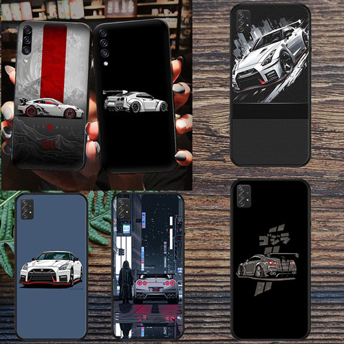 นุ่มสีดํา Samsung Galaxy S7 S7 Edge S8 S8 Plus S9 S9 Plus S10 S10E S25 S25 Ultra GTR เคสโทรศัพท์