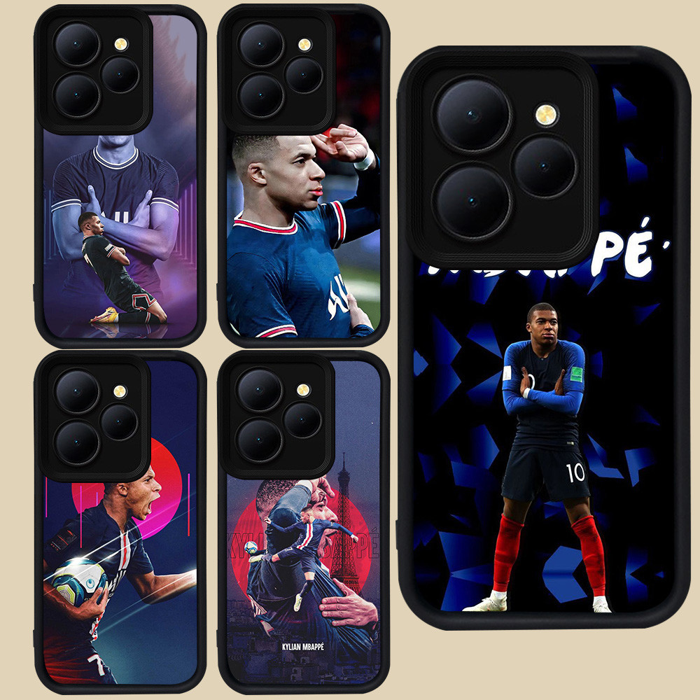 ปลอกสีดําสําหรับ Tecno Spark Pova 5 POP 20 8 6 GO 4 9 7 Pro GO1S GO1 2024 2023 2025 Plus Camon 12 40