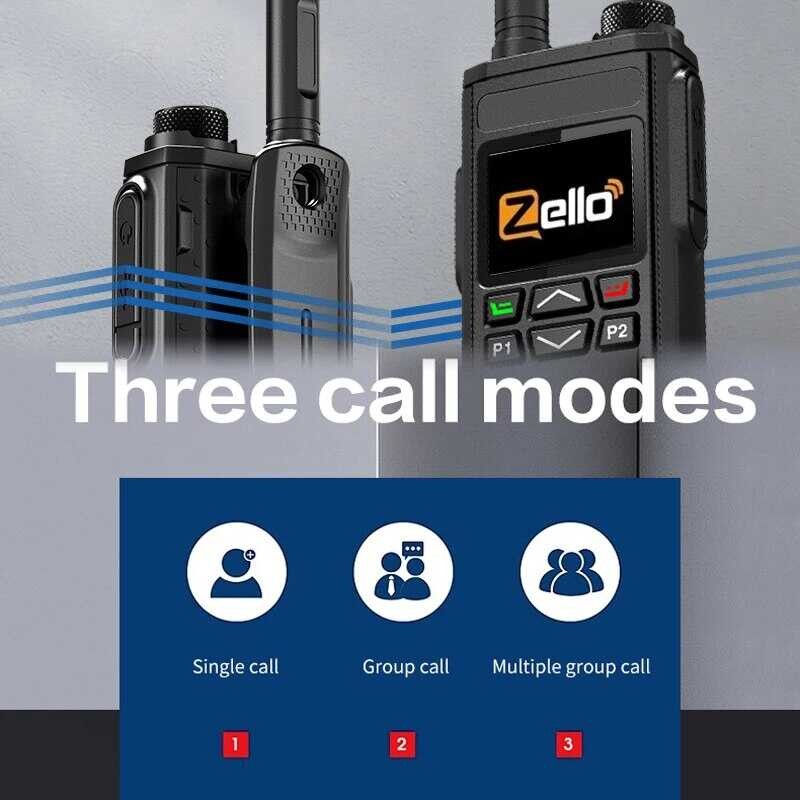 ❥ Zello Walkie Talkie 4G ซิมการ์ด Wifi โทรศัพท์มือถือวิทยุระยะ