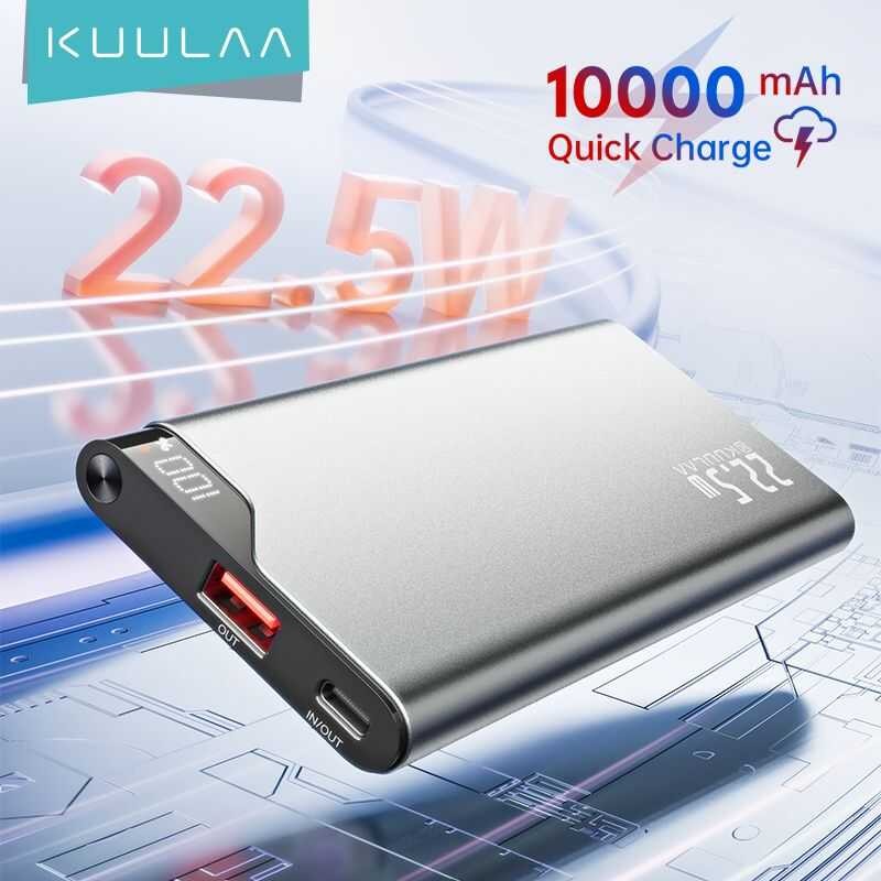 ❤ Kuulaa 10000Mah 22.5W Fast Charging พาวเวอร์แบงค์ Bank Digital 22.5 Watts ชาร์จเร็ว Powerbank