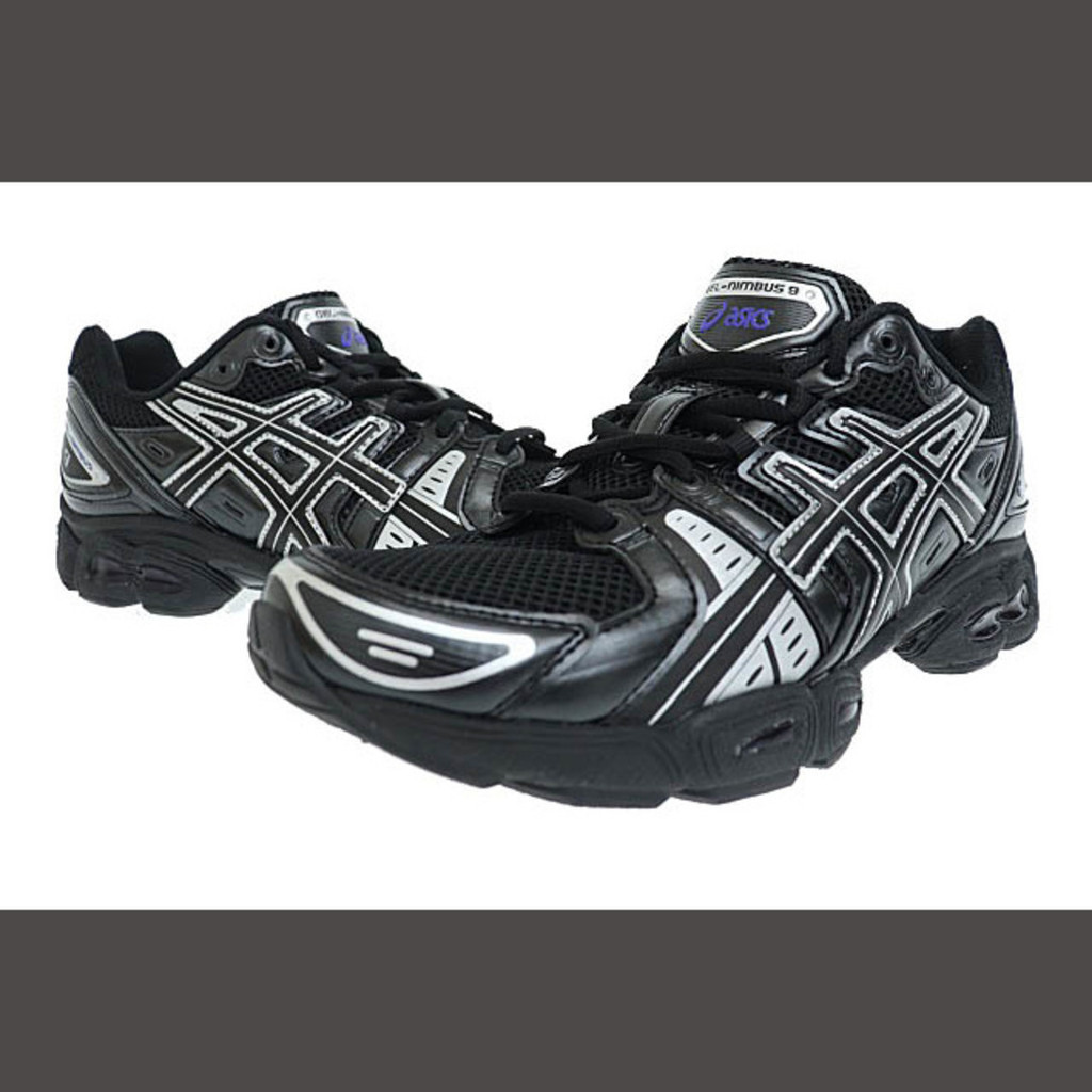 ฟิกเกอร์ ASICS GEL NIMBUS 9 1201A424-005 26 BLACK SILVER Direct from Japan Secondhand
