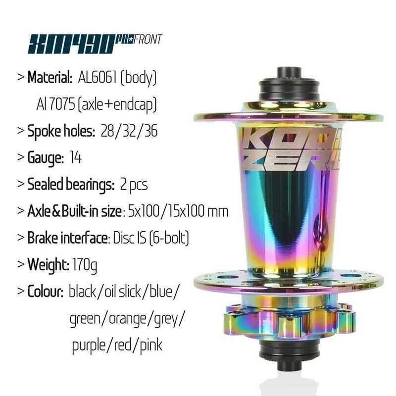 ❥ Koozer Xm490 Pro Cube K7 หลุม MTB ฮับ 10X135 ด้านหลัง 32 H QR 5X100 Mountain