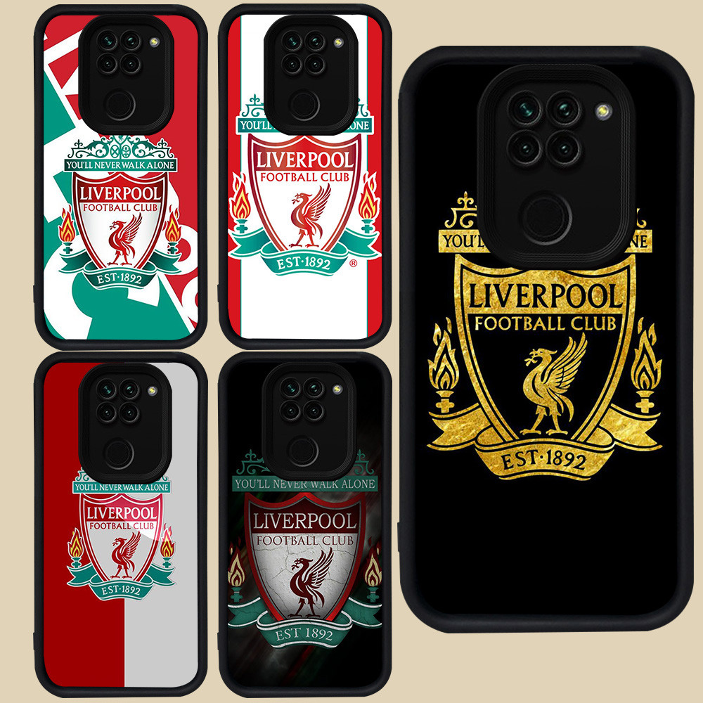 ปลอกสีดําสําหรับ Xiaomi Redmi หมายเหตุ 9 8 9S Pro Max R39 L-liverpool ฟุตบอล fc