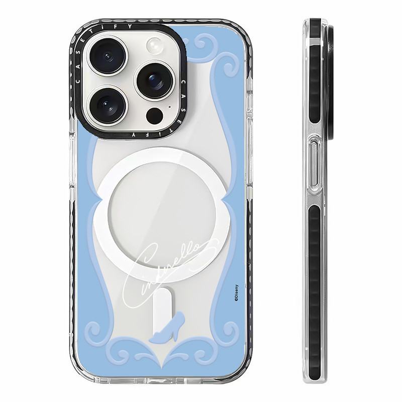 Disney Princess Ellas กระจกไร้สายชาร์จแม่เหล็กสําหรับ IPhone11 12 13 14 15 16ProMax ฝาครอบ 16PLUS ซิ