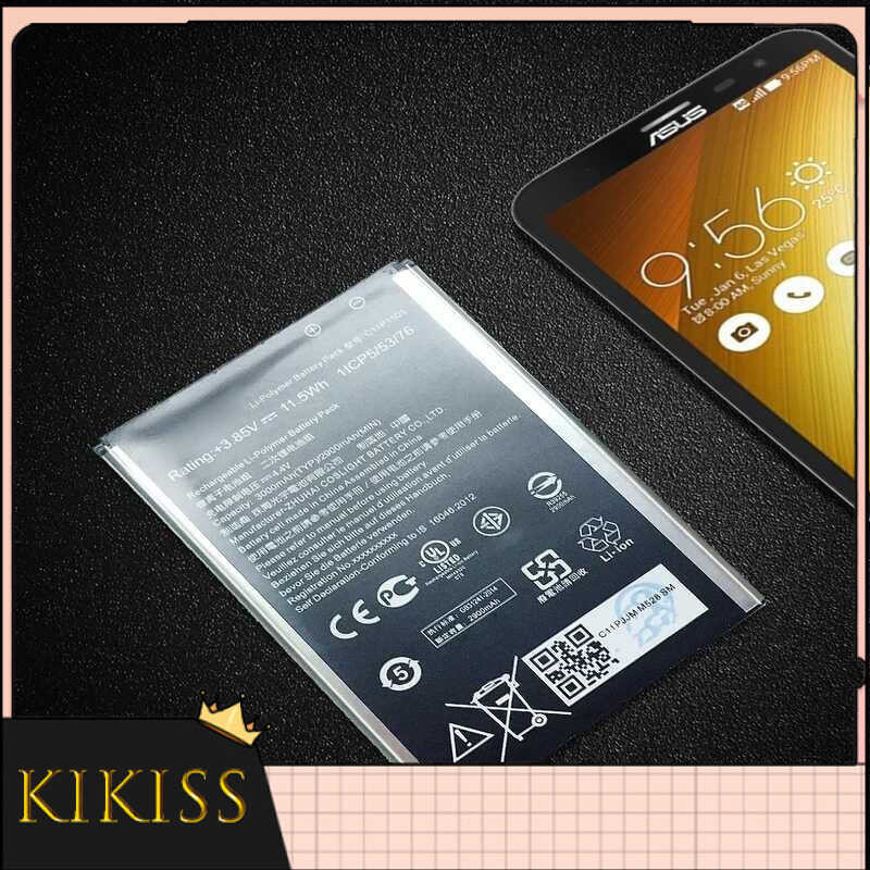 C11P1501 3000mAh แบตเตอรี่สำหรับ ZenFone 2 เลเซอร์ ZE550KL ZE601KL ZE551KL ASUS Selfie 5.5 ZD551KL