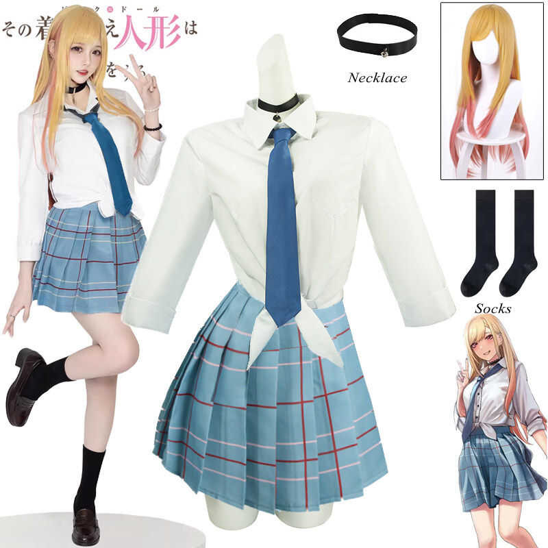 LY Anime My Dress-Up Darg Marin Kitagawa Cosplay Dress For Adult Women JK Uniform Dress Outfits Jap