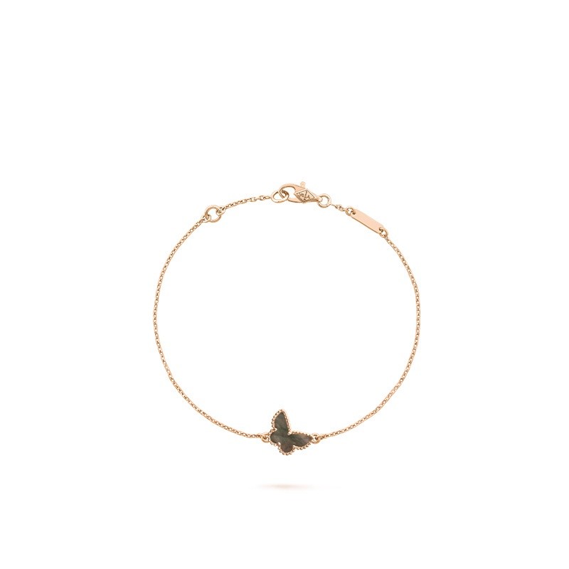 Vca Alhambra Lucky Rose Gold Butterfly Bracelet