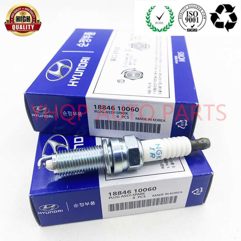 LY 4Pcs Iridium 18846-10060 1884610060 Silzkr6b10e Spark Plug For Hyundai Eon Fits To Kia Picanto,S