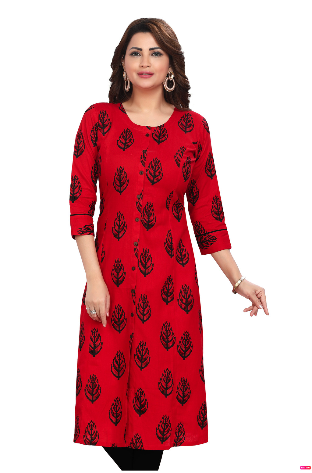 Kurti Indian Women Kurtis Top Saree Sari Punjabi Suit Kurti UD1596PG