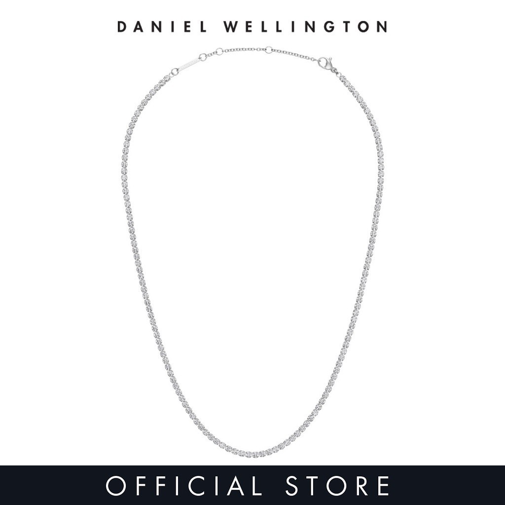 (ของแท้ประกันช้อป) Daniel Wellington สร้อยคอสำหรับผู้หญิง Classic Tennis Necklace Silver